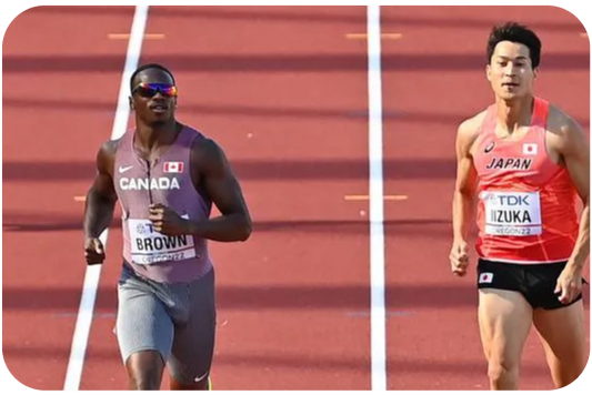 Aaron Brown Tops Canadian Relay Teammates in Botswana
